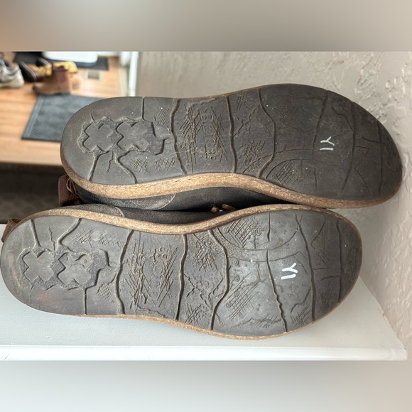 Born Temple F32529 Dark Gray Lace Up Casual Ankle Boots Womens 9.5/ EU 41 - Picture 10 of 11